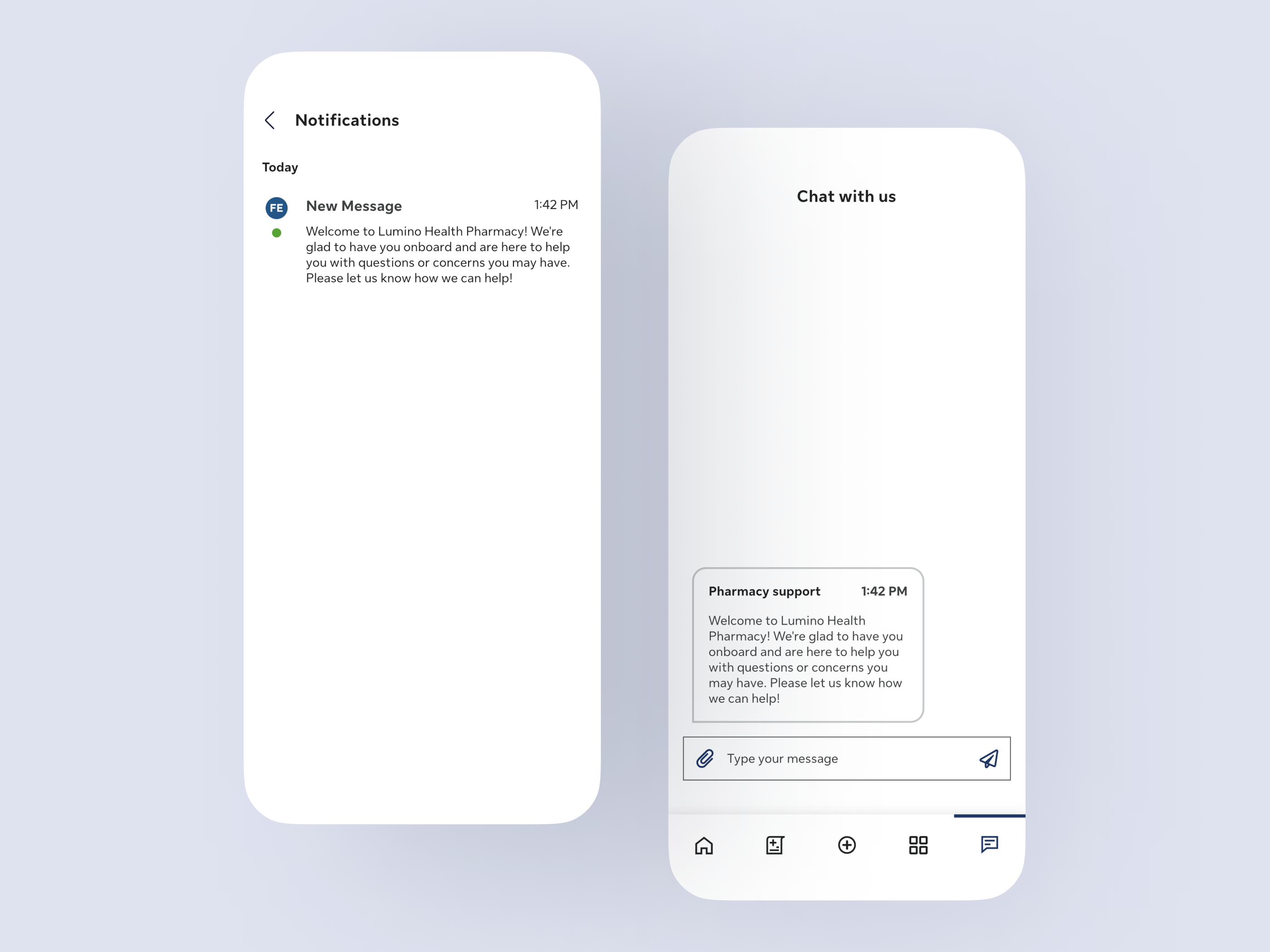 Lumino Health Pharmacy - Chat