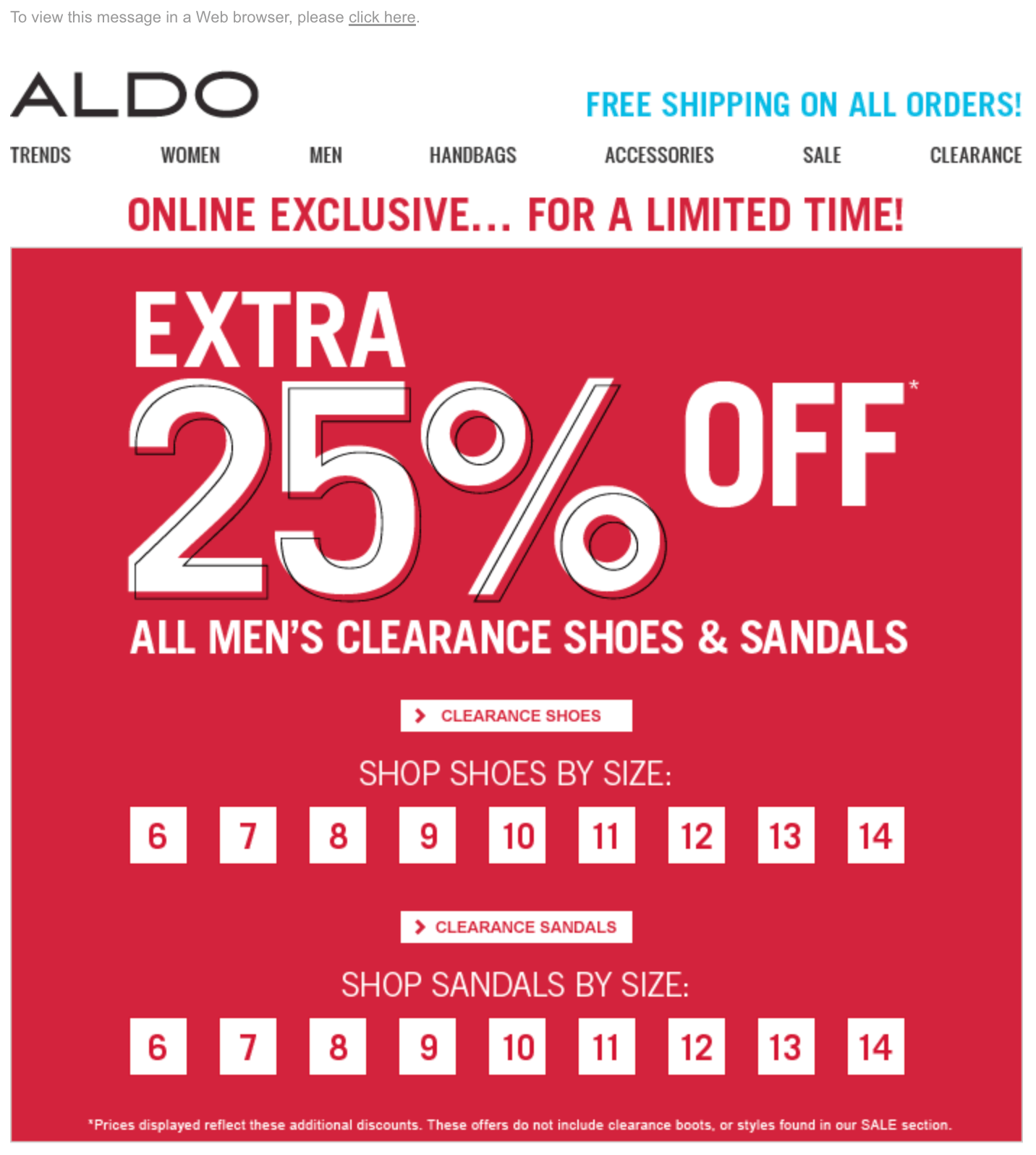 ALDOshoes - Newsletter