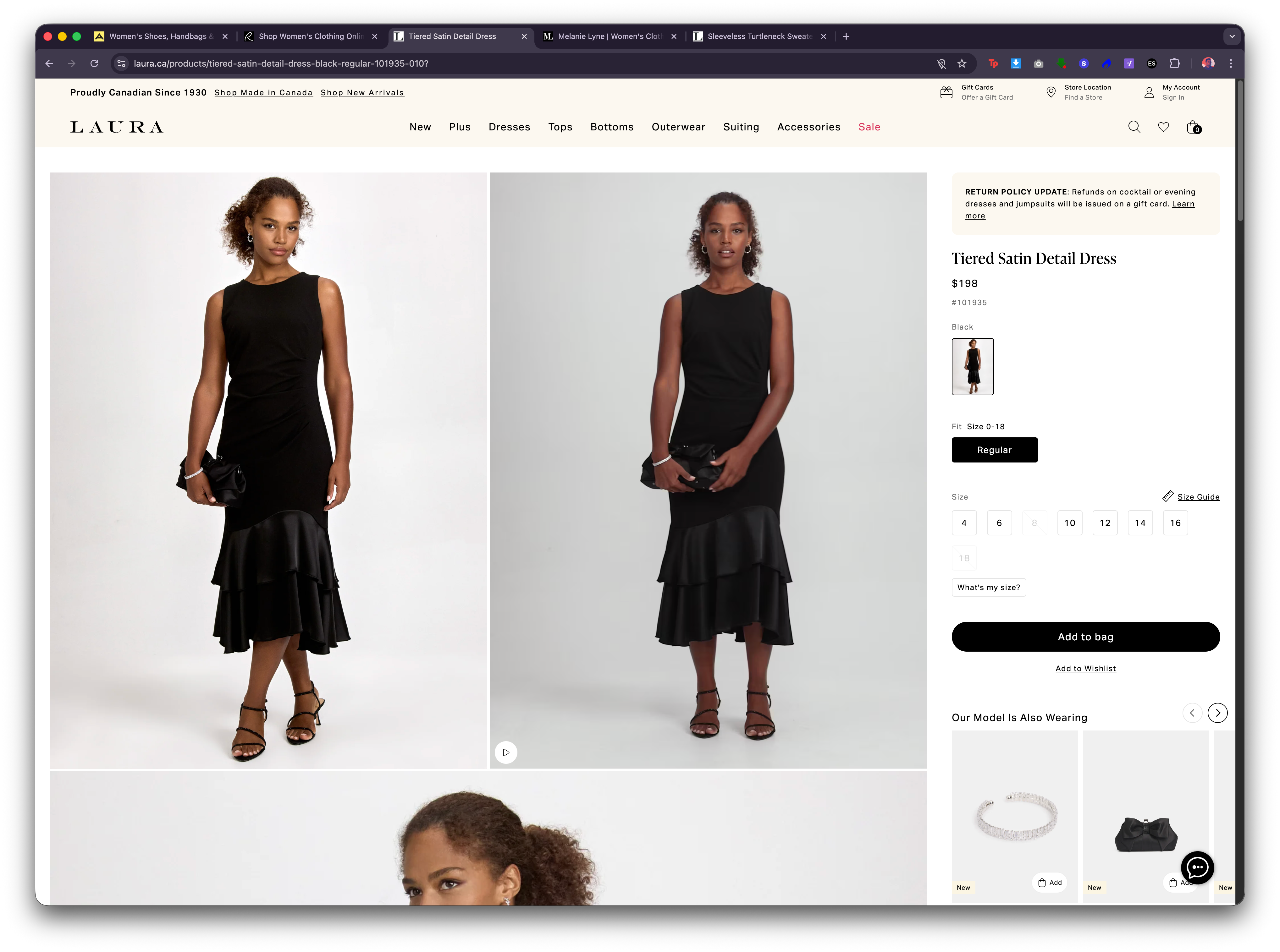 Laura - Product detail page