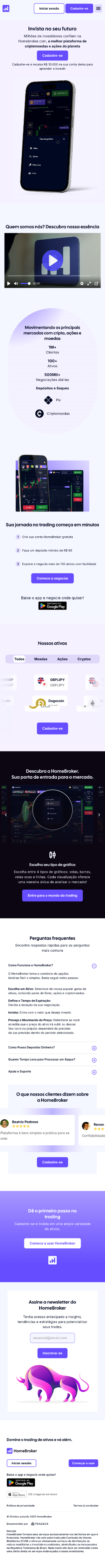 HomeBroker homepage