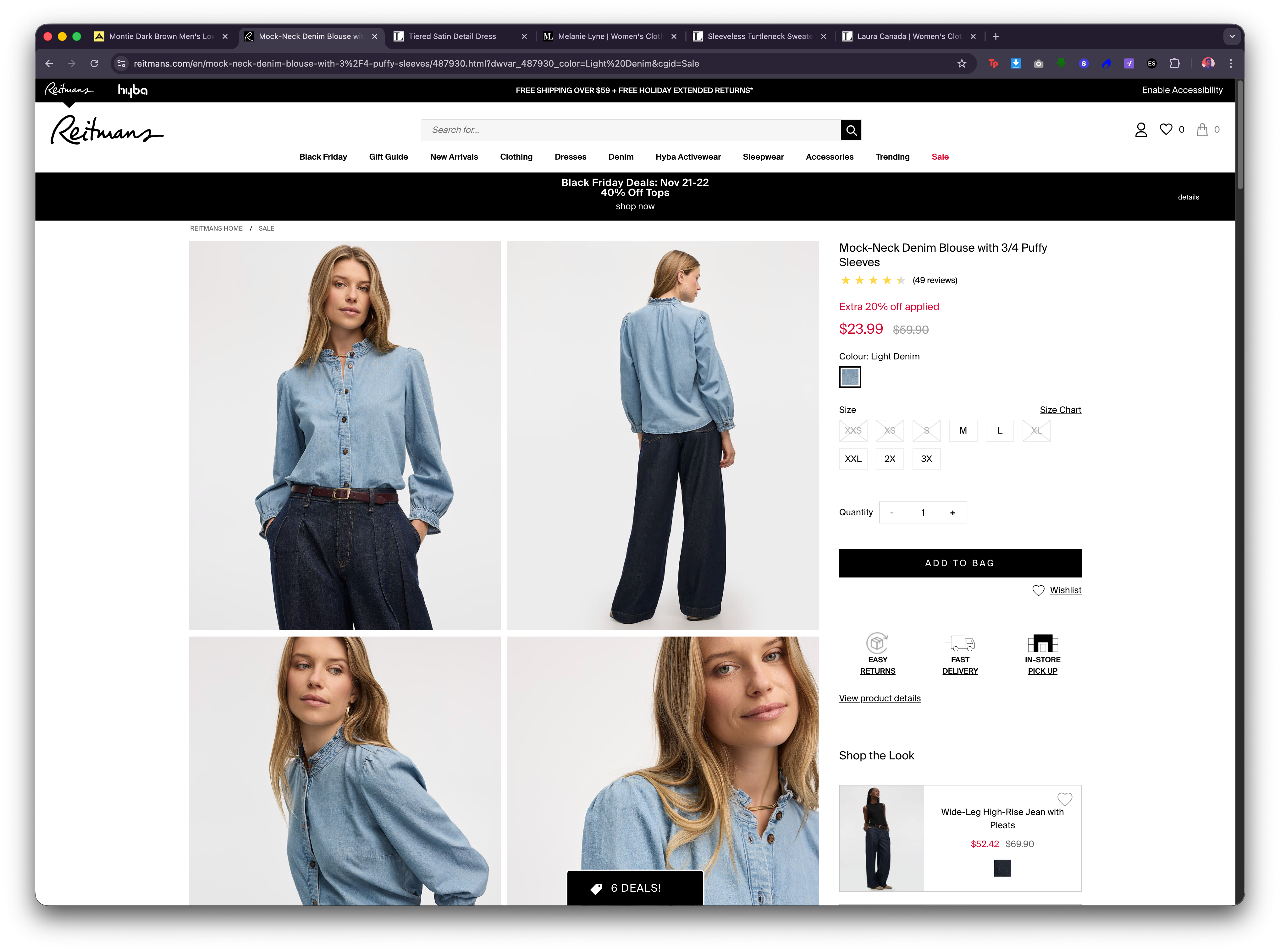 Reitmans - Product detail page